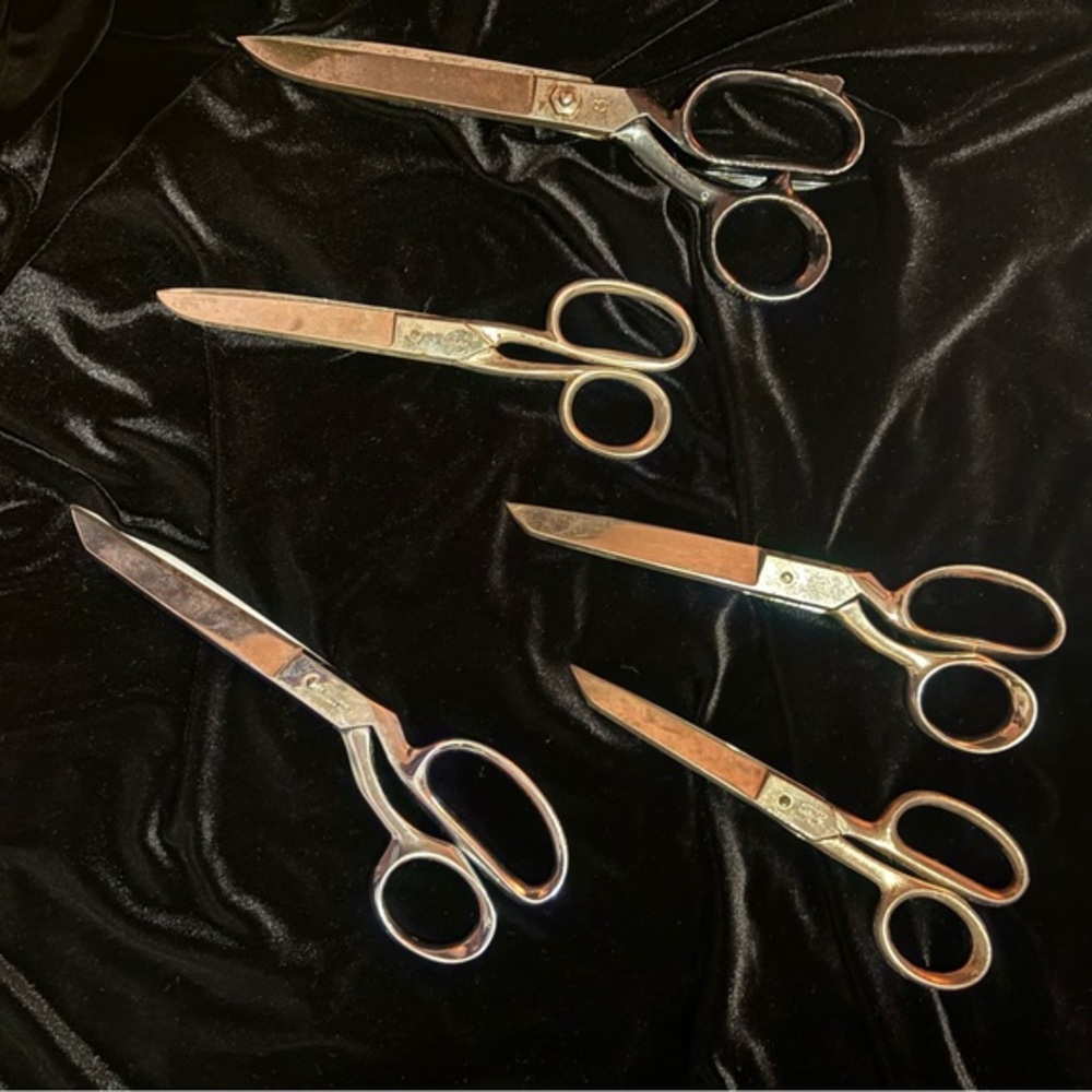 5 Pairs of Vintage Fabric Scissors